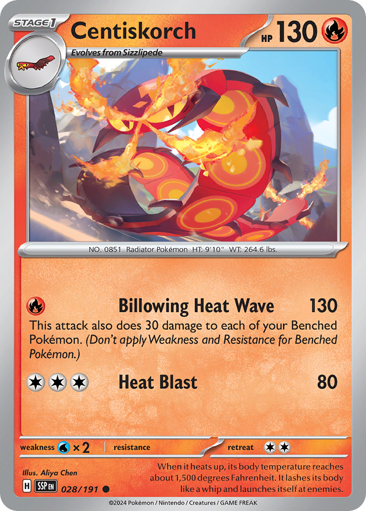 Surging Sparks Centiskorch #28/191